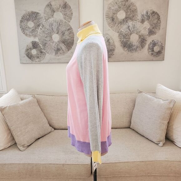 Charter Club Long Sleeve Colorblocked Turtleneck Sweater sz XXL - Picture 5 of 10